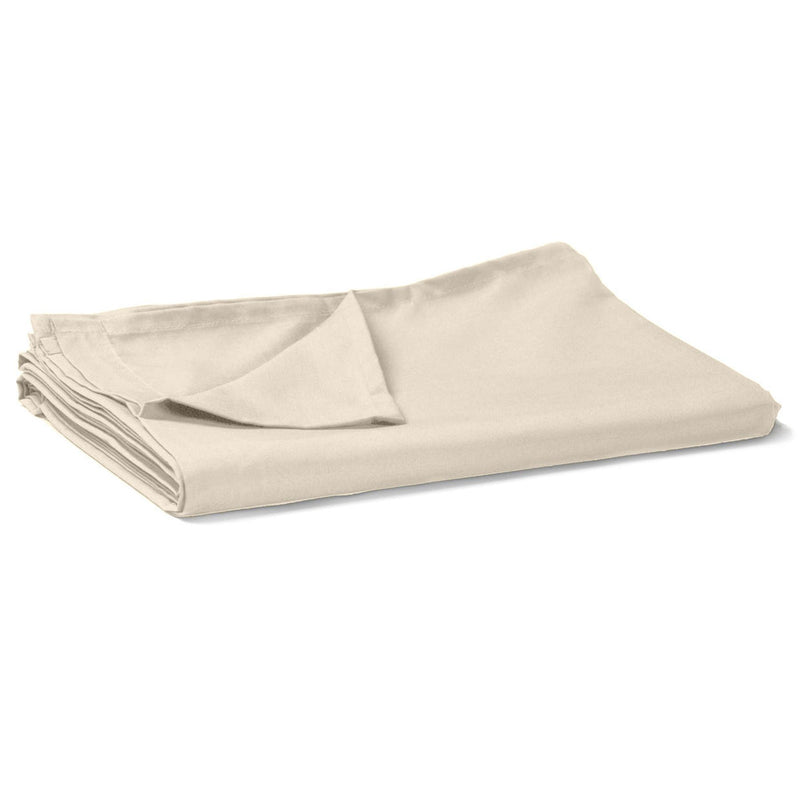 Egyptian Cotton Flat Bed Sheet 400TC Cream / Single - Exclusive Deals - Exclusive Deals