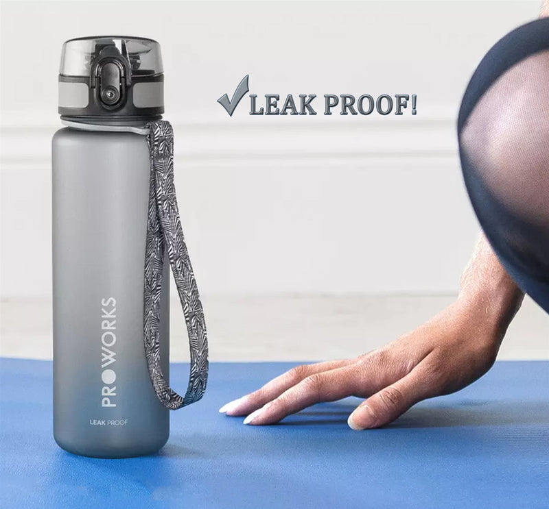 Proworks Leakproof Bottle 1L Grey - Exclusive Deals Ltd - Exclusive Deals