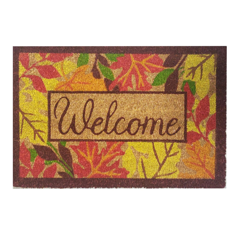 Welcome Autumn Coir Door Anti-Slip Household Mat 40 x 60cm - Exclusive Deals - Exclusive Deals