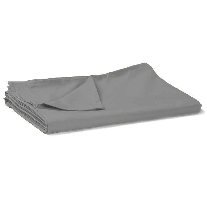 Egyptian Cotton Flat Bed Sheet 400TC Grey / Super King - Exclusive Deals - Exclusive Deals