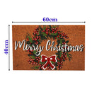 Christmas Wreath Coir Door Anti-Slip Household Mat 40 x 60cm - Exclusive Deals - Exclusive Deals
