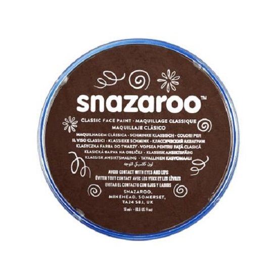 18ml Snazaroo Face & Body Paint [Dark Brown] - Snazaroo - Exclusive Deals