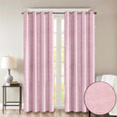 Embossed Eyelet Curtains Light Pink / 46 x 72'' - Exclusive Deals - Exclusive Deals