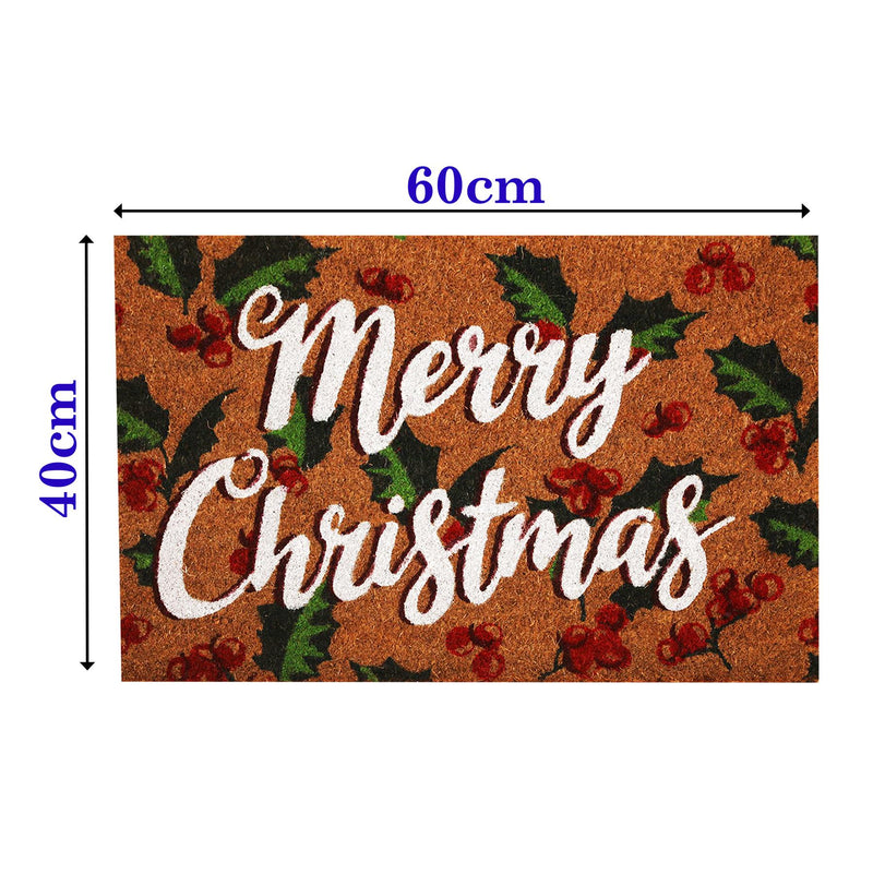 Merry Christmas02 Coir Door Anti-Slip Household Mat 40 x 60cm - Exclusive Deals - Exclusive Deals