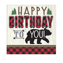 16 Little Lumberjack Napkins 33cm - Little Lumberjack - Exclusive Deals