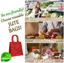Mini Jute Bags Various Colours (H25xW24) - Exclusive Deals Ltd - Exclusive Deals