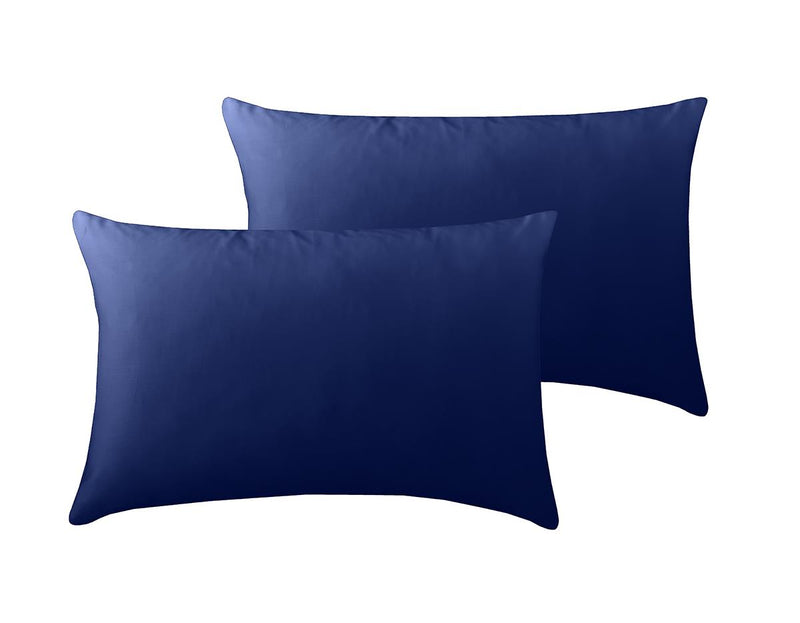 800 TC Plain Dyed Pillowcase (Oxford/HW) Pillowcase Pair / Housewife / Royal Blue - Exclusive Deals Ltd - Exclusive Deals