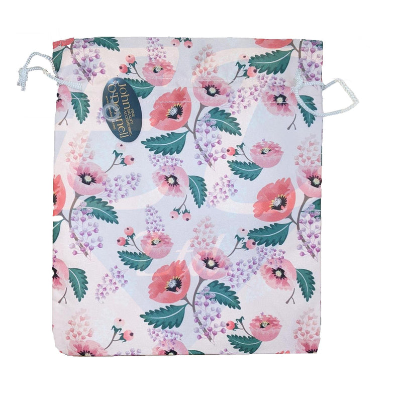 Pink Flowers Floral Drawstring Bag - Unbranded - Exclusive Deals