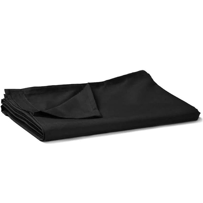 Egyptian Cotton Flat Bed Sheet 400TC Black / Single - Exclusive Deals - Exclusive Deals