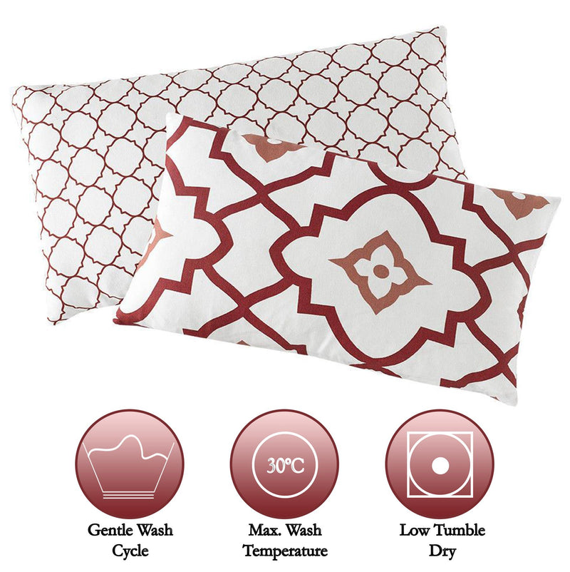 2pc Reversible Cushion Covers 30 x 50cm - Exclusive Deals - Exclusive Deals