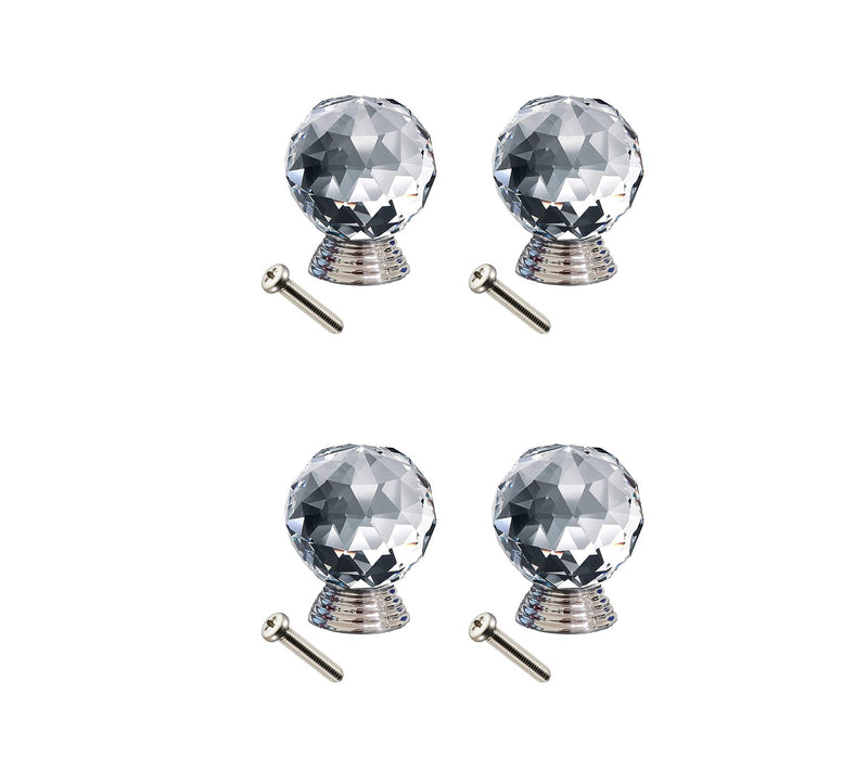 Glass Knob Ball for Door Cabinet x 4 - Exclusive Deals Ltd - Exclusive Deals