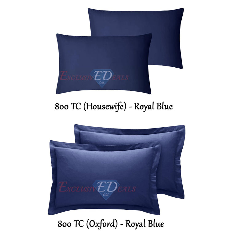 800 TC Plain Dyed Pillowcase (Oxford/HW) - Exclusive Deals Ltd - Exclusive Deals