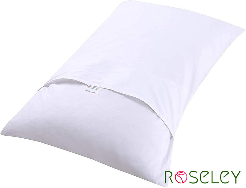 Roseley Microfiber Housewife White Pillowcases 4 Pack 50 x 75cm - Exclusive Deals - Exclusive Deals