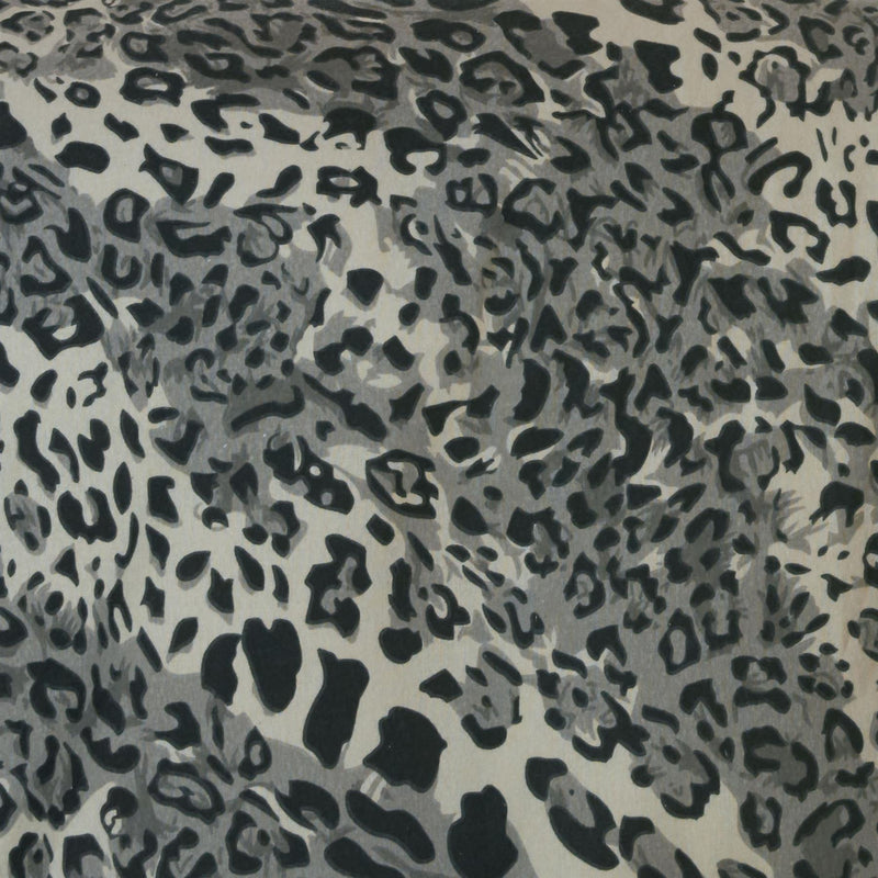 Brushed Cotton Printed Duvet Cover Leopard Check Stars Print Brushed Cotton / Single / Grey Black Leopard - Exclusive Deals Ltd - Exclusive Deals